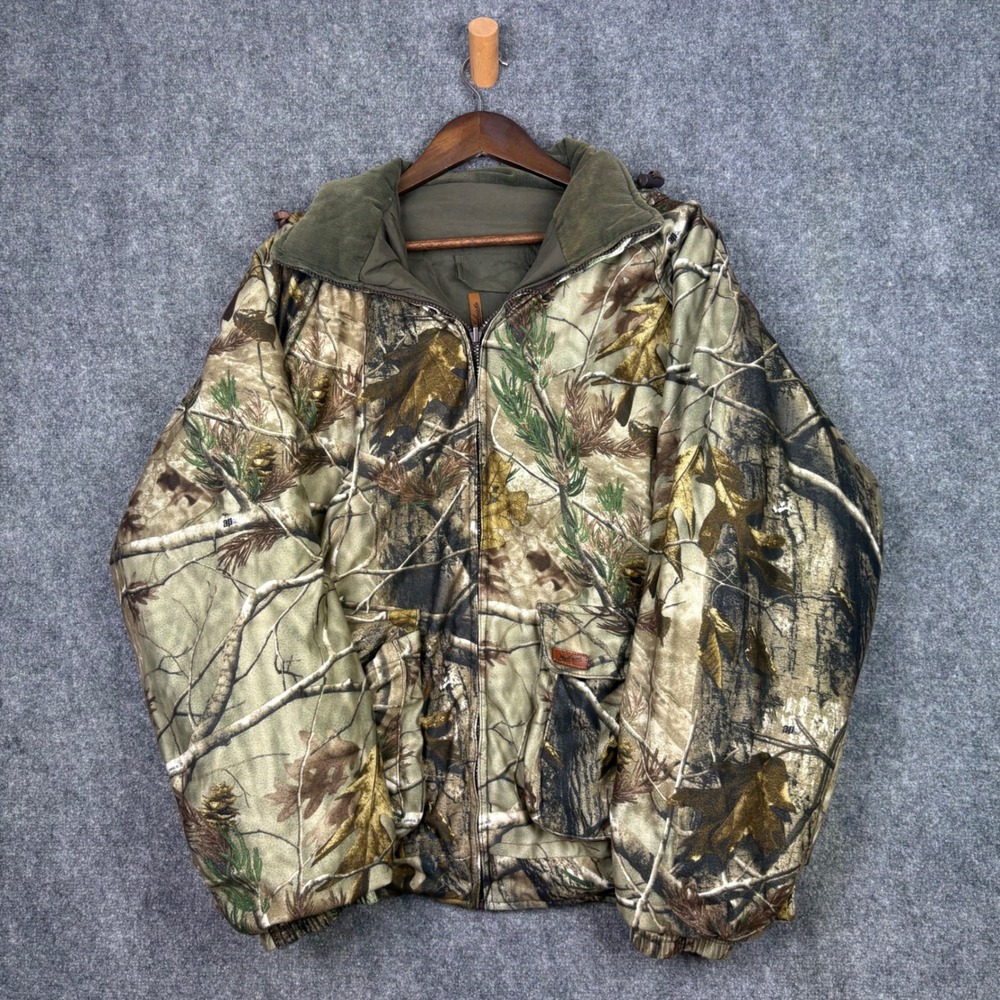 Woolrich Jacket Mens XL Camo RealTree AP Outdoor Guide Padded Hunting Coat